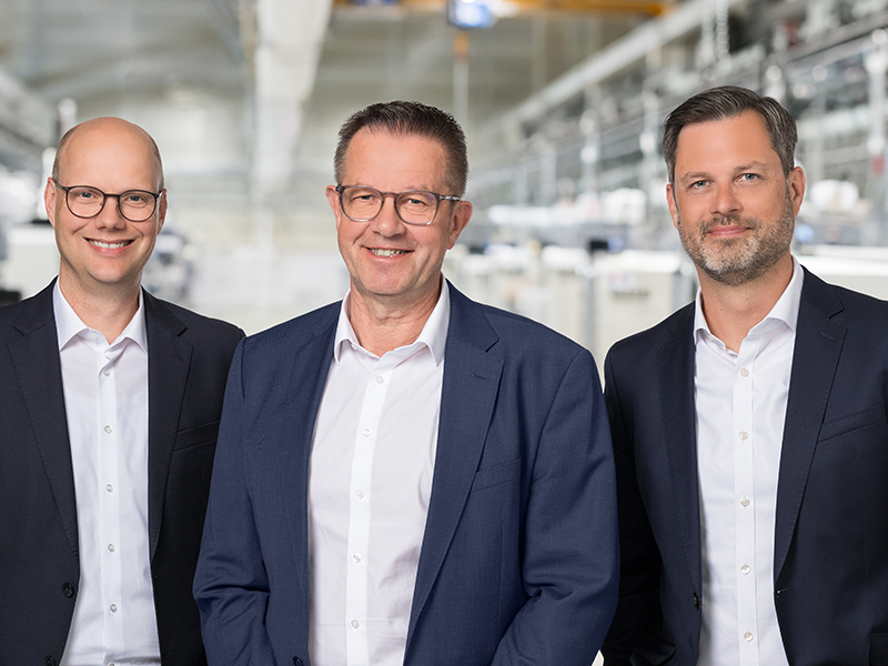 Pöppelmann Management Team: Bernd Moormann, Norbert Nobbe, Christian Schwarck